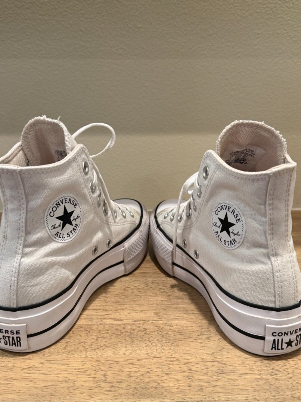 Converse Chuck Taylor All Star Move Platform High Top White Women’s Size 6 - Picture 6 of 9